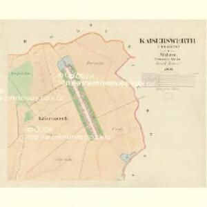 Kaiserswerth (Cysařow) - m0329-1-002 - Kaiserpflichtexemplar der Landkarten des stabilen Katasters