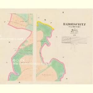 Radobschitz (Radobssic) - c6367-1-002 - Kaiserpflichtexemplar der Landkarten des stabilen Katasters