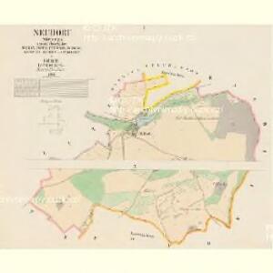 Neudorf (Nowa-Wes) - c5206-1-001 - Kaiserpflichtexemplar der Landkarten des stabilen Katasters