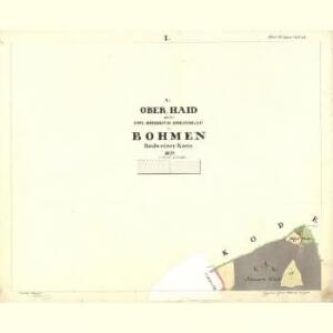 Ober Haid - c2038-1-001 - Kaiserpflichtexemplar der Landkarten des stabilen Katasters