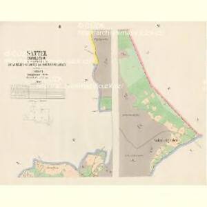 Sattel (Sedloňow) - c6810-1-002 - Kaiserpflichtexemplar der Landkarten des stabilen Katasters