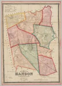 Map of the town of Hanson, Plymouth County, Mass. : surveyed by order of the town