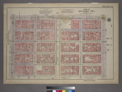 Plate 25, Part of Sections 3&5: [Bounded by E. 42nd Street, Third Avenue, E. 37th Street and Fifth Avenue.]
