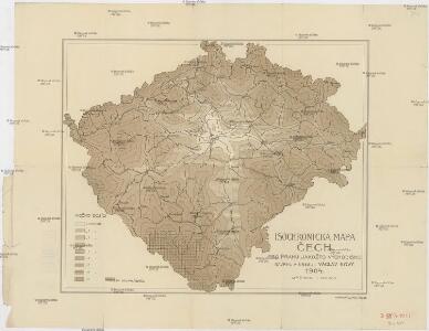 Isochronická mapa Čech