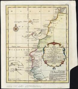 Karte von der westlichen kuste von Africa : von der strasse bey Gibraltar bis zu dem XI grade norderbreite ...wahrnehmungen entworfen