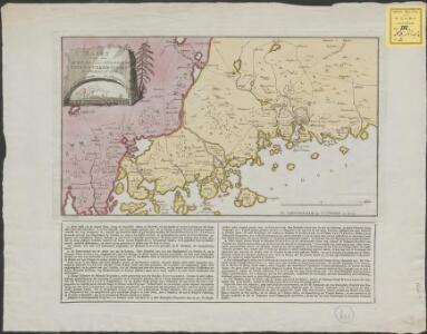 Kaart van de Zweedse en Russische krygs-verrigtingen in Finland A° 1788