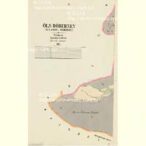 Öls Döberney (Wolessnj Döberney) - c1073-1-001 - Kaiserpflichtexemplar der Landkarten des stabilen Katasters