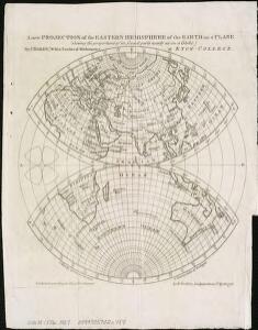 A new projection of the Eastern Hemisphere of the earth on a plane, shewing the proportions of its several parts nearly as on a globe