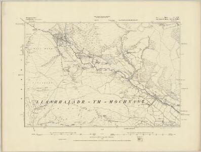 Montgomeryshire V.SE - OS Six-Inch Map