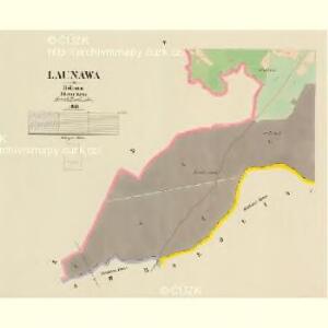Lauňawa - c4259-1-004 - Kaiserpflichtexemplar der Landkarten des stabilen Katasters