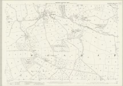 Devon XXXII.7 (includes: Meshaw; Romansleigh; Rose Ash) - 25 Inch Map