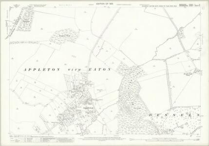 Berkshire V.12 (includes: Appleton with Eaton; Besselsleigh; Northmoor; Tubney) - 25 Inch Map
