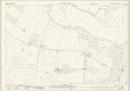 Worcestershire XLII.13 (includes: Bricklehampton; Cropthorne; Fladbury; Hill and Moor; Little Comberton; Wick) - 25 Inch Map