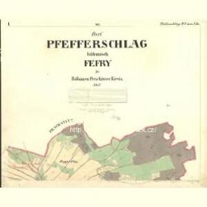 Pfefferschlag - c4015-2-001 - Kaiserpflichtexemplar der Landkarten des stabilen Katasters