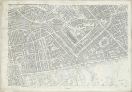 London (First Editions c1850s) XXXIII (includes: City Of Westminster; Paddington; St Marylebone) - 25 Inch Map