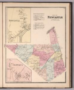 Town of Newcastle, Westchester County, New York.  (insets)  Newcastle.  Chappaqua.