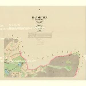 Habartitz (Habartic) - c1731-1-002 - Kaiserpflichtexemplar der Landkarten des stabilen Katasters