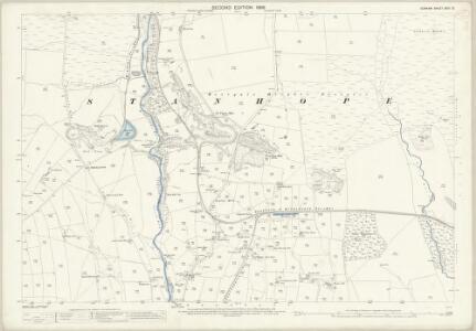 Durham XXIII.10 (includes: Stanhope) - 25 Inch Map