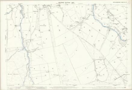 Northumberland (Old Series) CVI.12 (includes: Allendale Common; West Allen) - 25 Inch Map