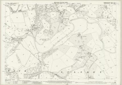 Worcestershire XXXII.3 (includes: Doddenham; Knightwick; Lulsley; Whitbourne) - 25 Inch Map