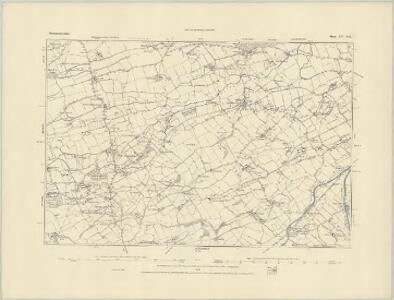 Montgomeryshire XV.SE - OS Six-Inch Map