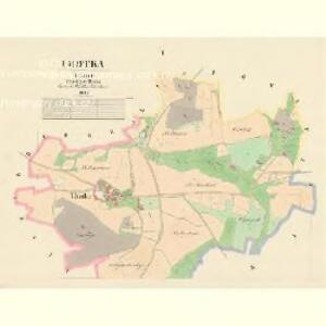 Lhotka - c2559-1-001 - Kaiserpflichtexemplar der Landkarten des stabilen Katasters