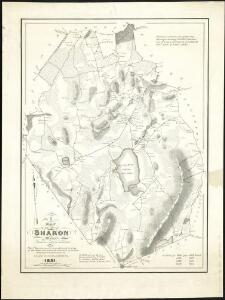 A map of the town of Sharon, Mass. : formerly a part of Stoughton