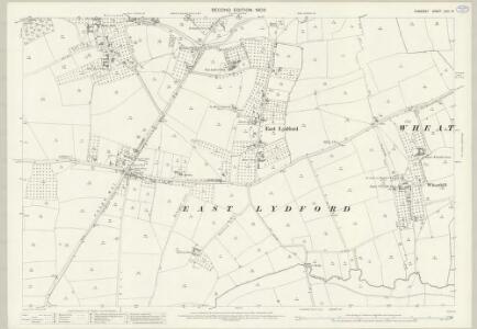Somerset LXIV.10 (includes: Babcary; Lovington; Lydford) - 25 Inch Map
