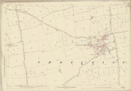 Lincolnshire CXV.15 (includes: Newton and Haceby; Osbournby; Threckingham; Walcot Near Folkingham) - 25 Inch Map