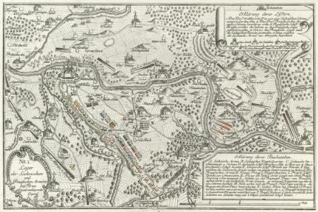 Lager der Sächsischen und Preussischen Arméen bey Pirna samt unliegender Gegend 1757