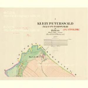 Klein Peterswald (Maly Peterswald) - m2281-1-001 - Kaiserpflichtexemplar der Landkarten des stabilen Katasters