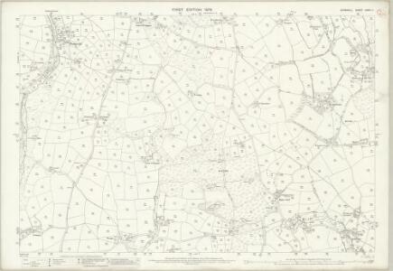 Cornwall LXXVI.4 (includes: Constantine; Wendron) - 25 Inch Map
