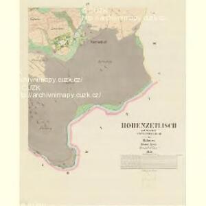 Hohenzetlisch - c8961-1-004 - Kaiserpflichtexemplar der Landkarten des stabilen Katasters