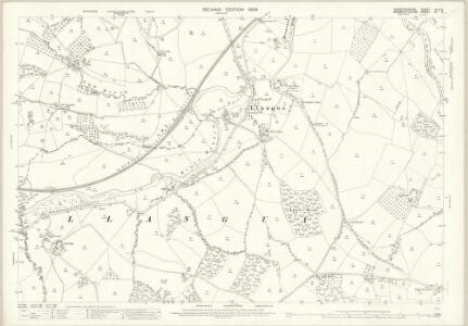 Herefordshire XLIX.3 (includes: Grosmont; Kentchurch; Llancillo; Rowlstone) - 25 Inch Map