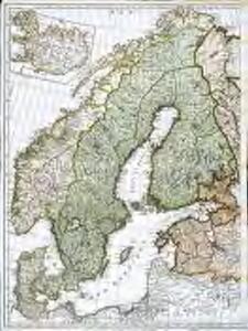 Seconde partie de la carte d'Europe contenant le Danemark et la Norwege, la Suède et la Russie (a l'exeption de l'Ukraine), 2