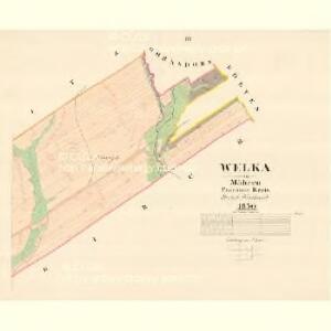 Welka - m3302-1-002 - Kaiserpflichtexemplar der Landkarten des stabilen Katasters