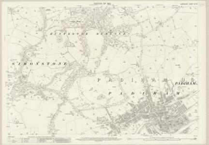 Lancashire LV.16 (includes: Northtown; Padiham; Simonstone) - 25 Inch Map