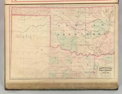 Indian Territory and Texas, North West Portion.