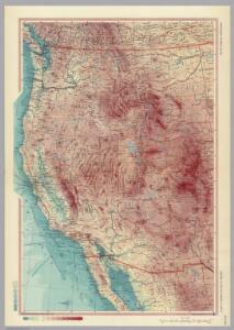United States of America - West.  Pergamon World Atlas.