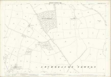 Durham XLVIII.16 (includes: Archdeanon Newton; Coatham Mundeville; Walworth; Whessoe) - 25 Inch Map