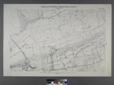 Sheet No. 54. [Includes Mill Road, Sea View Avenue, Richmond Hill, Meisner's Hill amd Elm Avenue.]; Borough of Richmond, Topographical Survey.