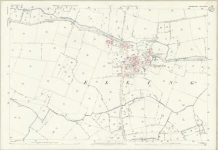 Huntingdonshire XVII.14 (includes: Easton; Ellington) - 25 Inch Map