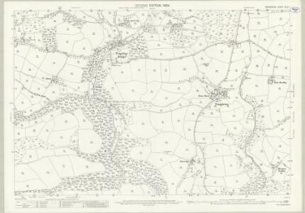 Devon XLIV.4 (includes: Cruwys Morchard; Templeton; Tiverton) - 25 Inch Map
