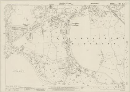 Berkshire XL.3 (includes: Egham; Old Windsor; Wyrardisbury) - 25 Inch Map