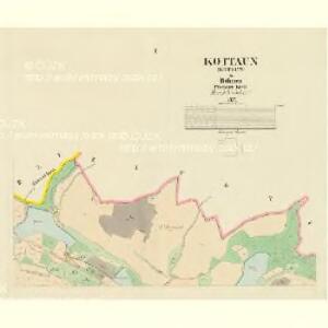 Kottaun (Kotoun) - c3418-1-001 - Kaiserpflichtexemplar der Landkarten des stabilen Katasters