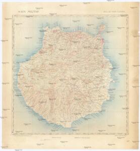 Mapa militar isla de Gran Canaria