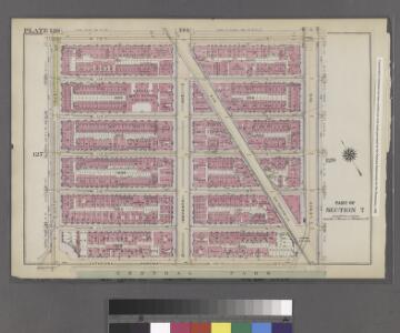 Plate 128: Bounded by W. 116th Street, Lenox Avenue, Cathedral Parkway and Eighth Avenue.