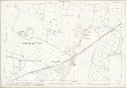 Kent XXXIV.7 (includes: Faversham Without; Goodnestone; Graveney; Hernhill) - 25 Inch Map