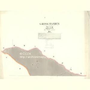 Gross Raaden - m2508-1-001 - Kaiserpflichtexemplar der Landkarten des stabilen Katasters