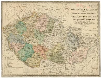 Charte der Böhmischen Laender oder des Königreichs Böhmen der Markgrafschaft Maehren und des Herzogthums Schlesien Österreichischen Antheils